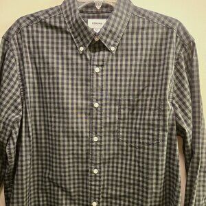 Sonoma green/black checkered button-down shirt